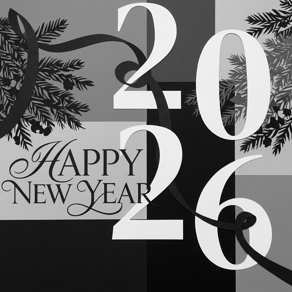 Corporate New Year Cards — Graphic Design by Selin Uysal